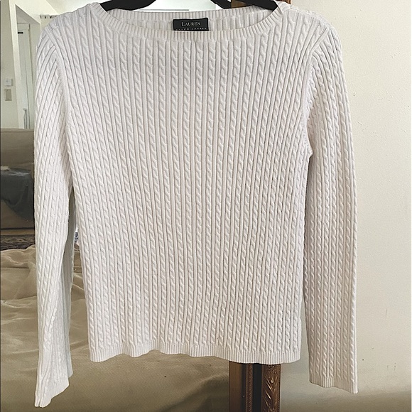 White Cable Knit Top - Picture 1 of 1